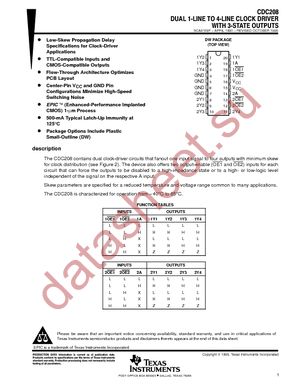 CDC208NSRG4 datasheet  